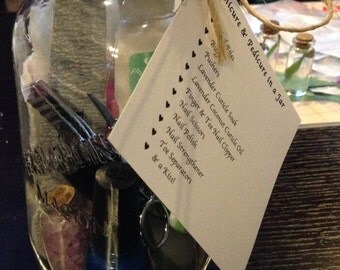 Popular items for pedicure in a jar on Etsy