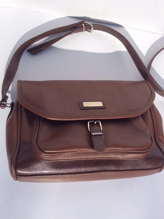 Vintage Liz Claiborne Brown Handbag/Shoulder by chrisaliciavintage