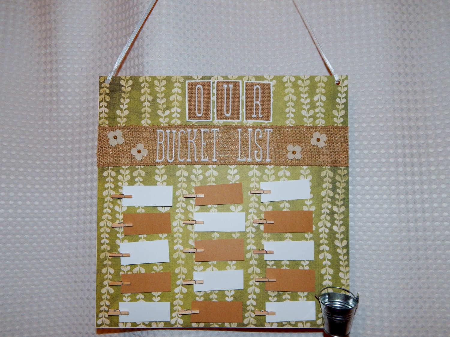 Bucket List Bucket List Wall Decor Bucket List Gift