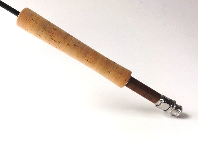 Charles Ritz style fly rod cork grip flor grade by TaniwhaRodworks