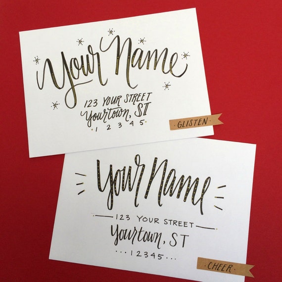 Items similar to Addon hand lettered envelope to custom