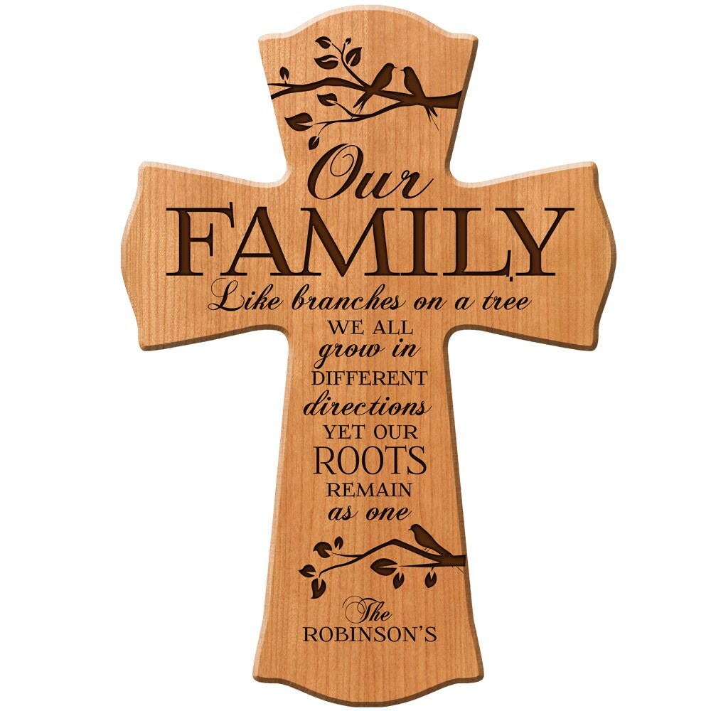 Personalized wall cross wedding gift Parent thank by Welovefamily