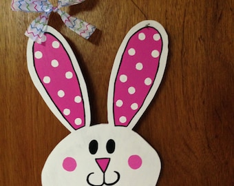 Wooden Bunny Door Hanger