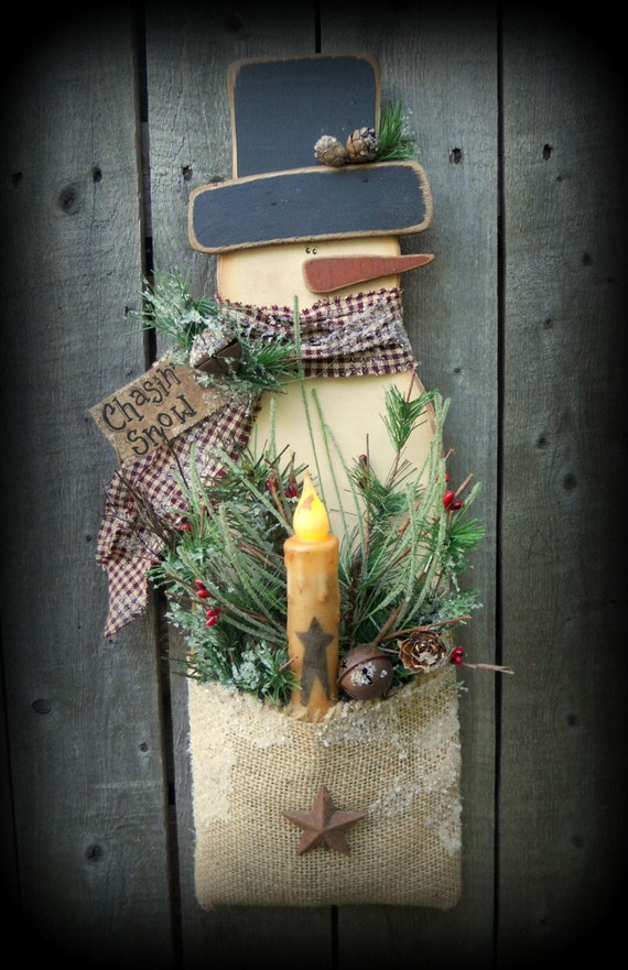 K213 Chasin� Snow Snowman WOOD PATTERN