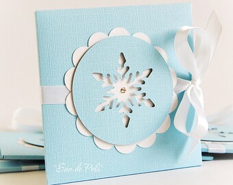 Sale 50% CD DVD Envelope Holder Box cutting template Christmas snowflake (Studio V.3, gsp, svg, dxf,png) cut Silhouette Cameo Cricut