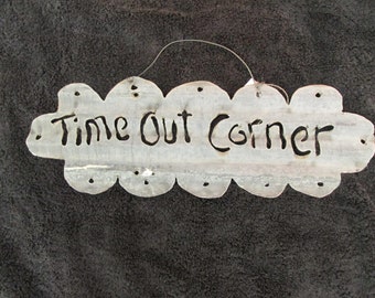 time out corner for a bar sign