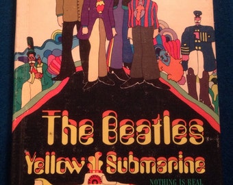 Vintage Very Rare The Beatles Yellow Submarine First Edition Hardbound Issue.