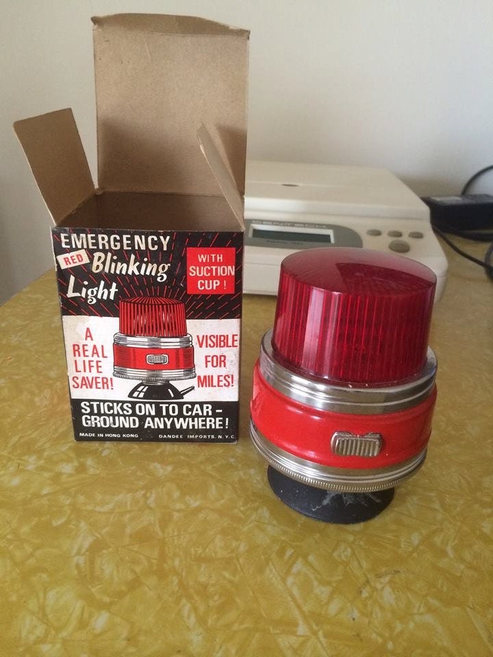 Vintage Emergency Blinking Light by VivaBouffant on Etsy