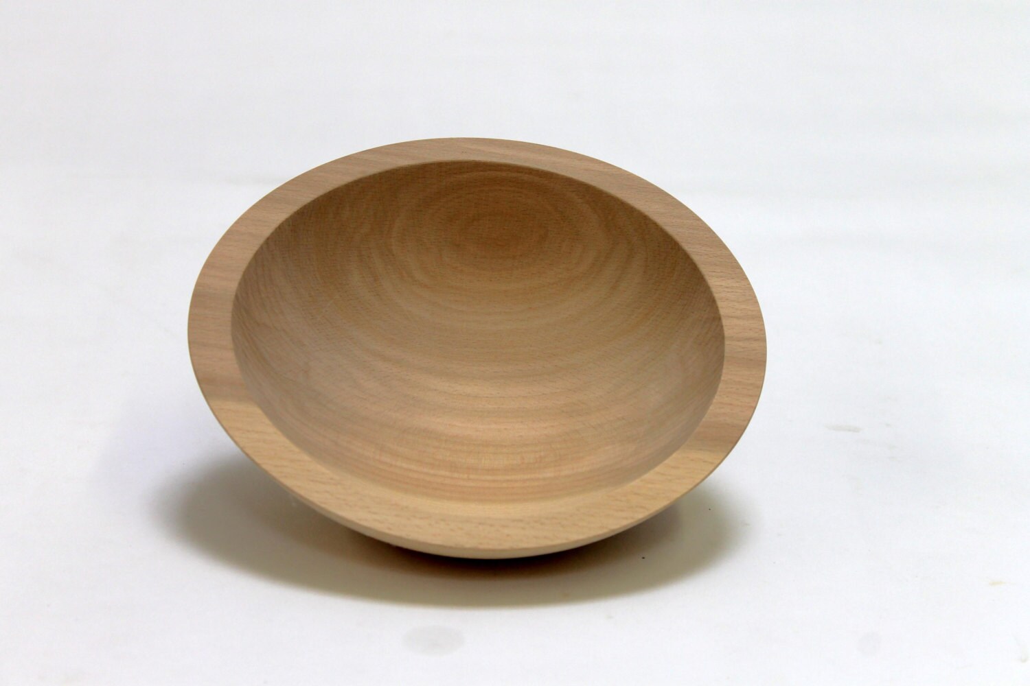 7 Solid Unfinished Beech Bowl Wooden Bowl Hand by HollandBowlMill