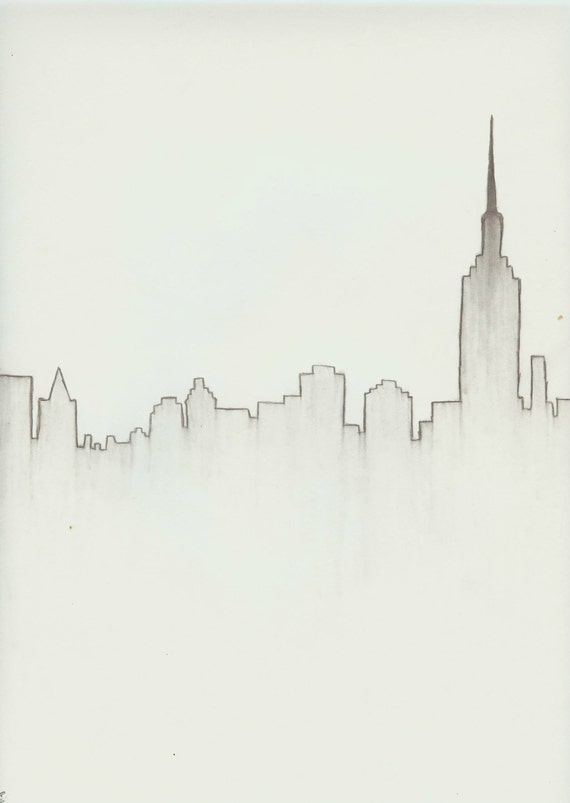 New York City Skyline Download by TheGoldGoose on Etsy