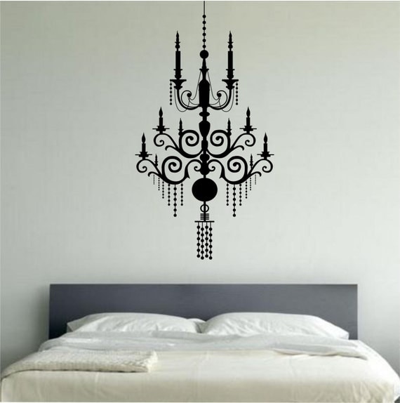 Chandelier Wall Decal Vinyl Sticker Art Decor Bedroom Design
