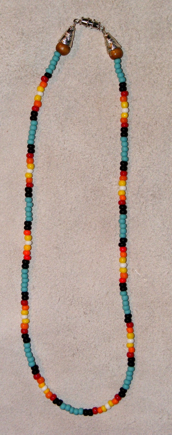 Handmade Native American Beaded Necklace