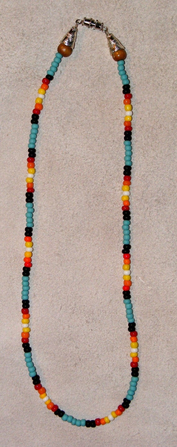 Handmade Native American Beaded Necklace