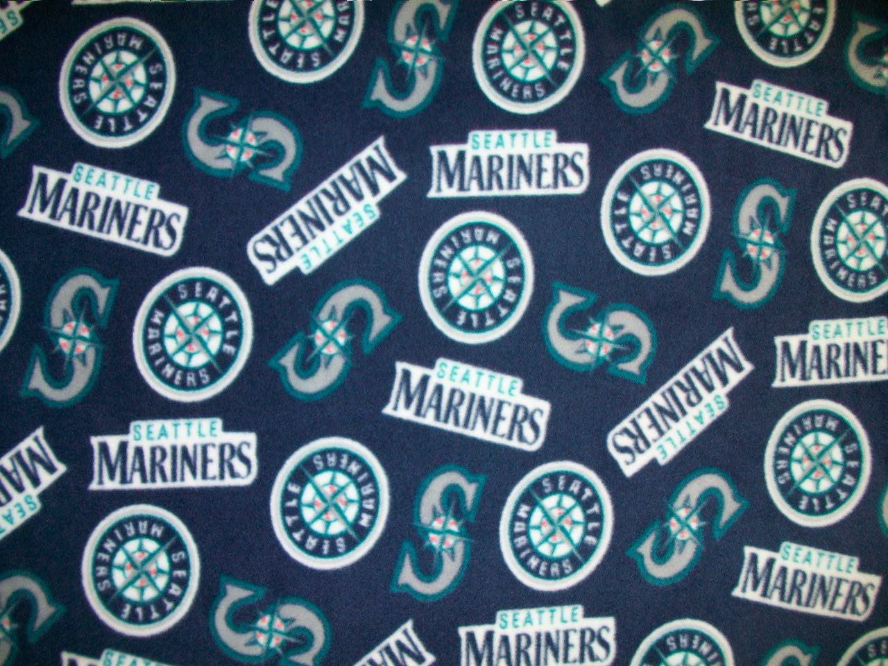 Seattle Mariners Fleece Blanket No Sew Tie Quilt