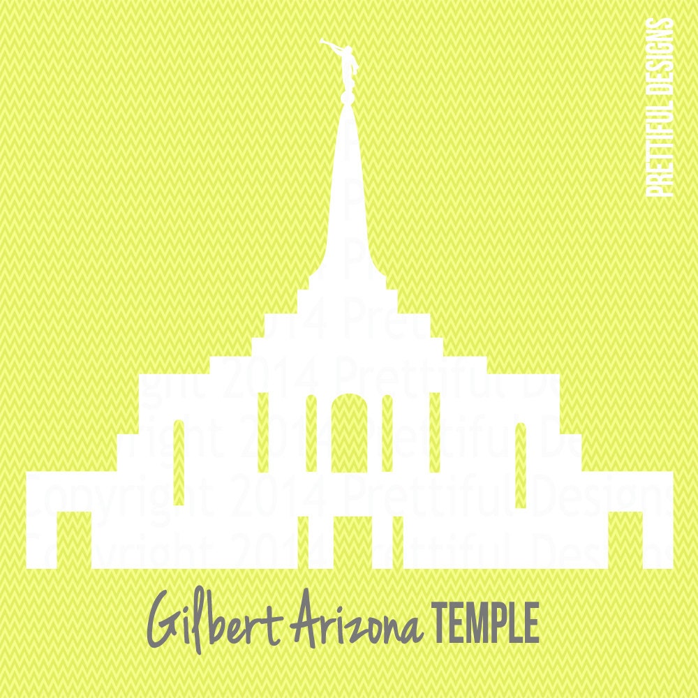 Gilbert Arizona Temple LDS Mormon Clip Art png eps svg Vector