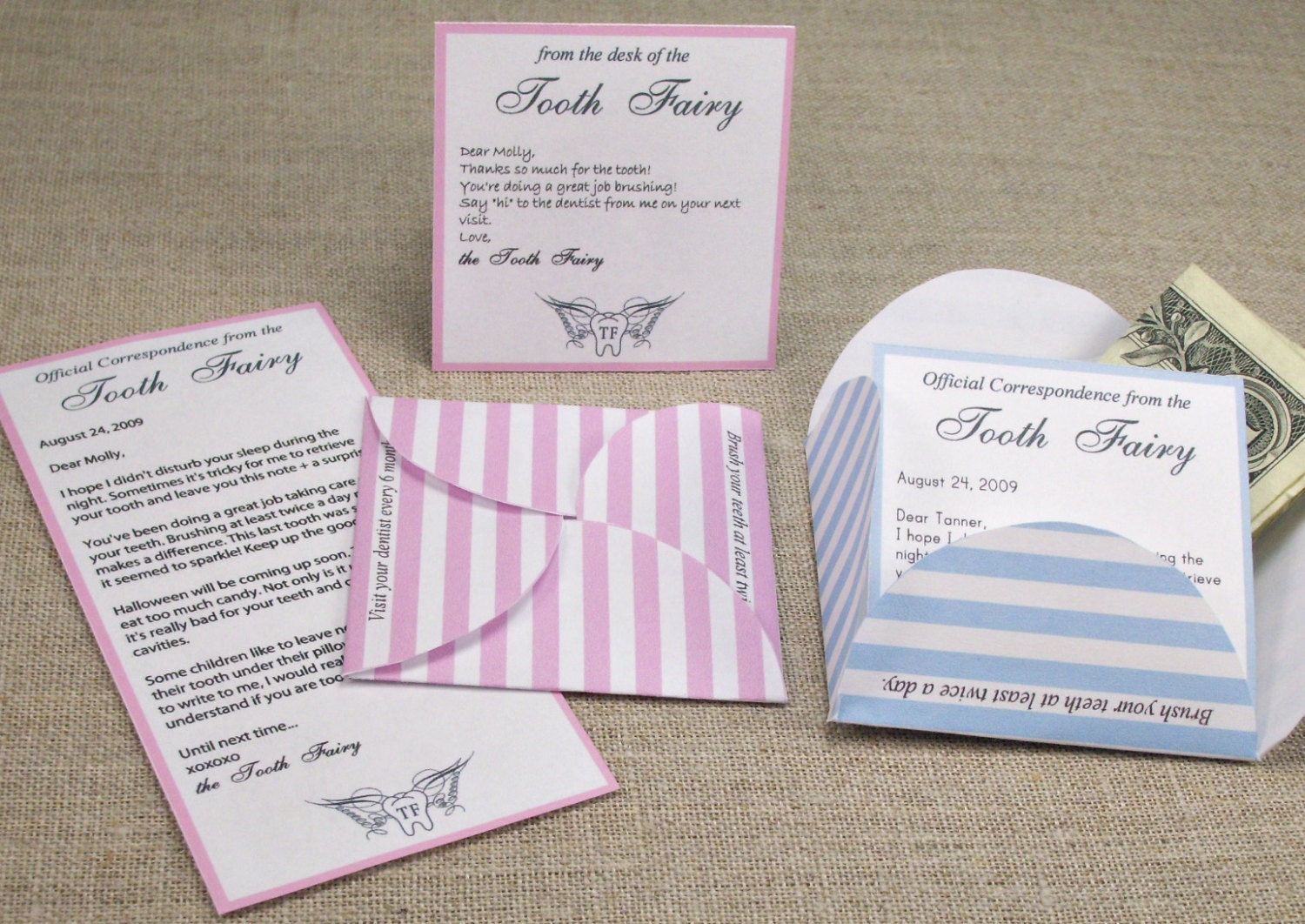 tooth fairy letter kit printable and editable pdf template