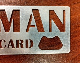 Man Card Bottle Opener
