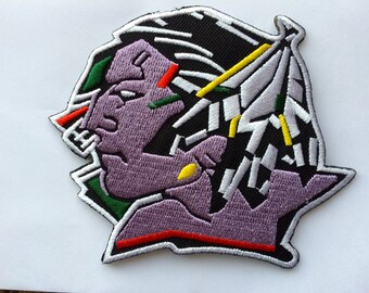 North Dakota Fighting Sioux 3.5 x 2.5 inch patch iron on or sew on