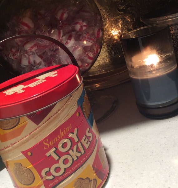 Sunshine Biscuits Toy Cookie Canister/Toy Cookie Tin/Sunshine