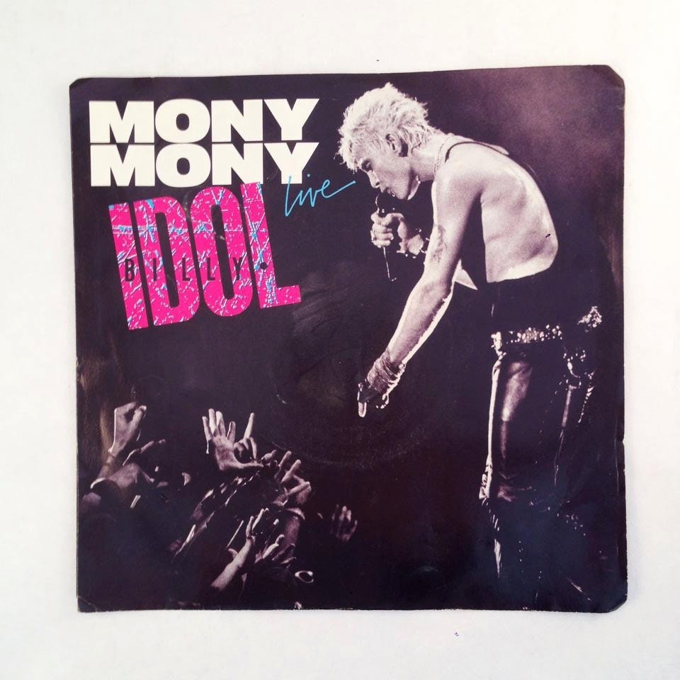 Vintage Billy Idol Live Mony Mony 45rpm 7 Record by 70WestVintage Vintage Billy Idol Live Mony Mony 45rpm 7 Record by 70WestVintage