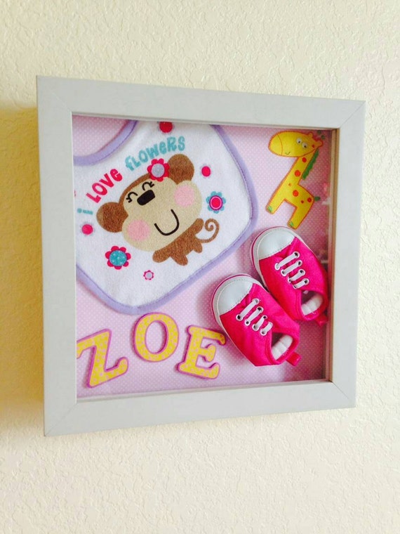 Personalized Baby Shadow Box by MadeByMadelene on Etsy