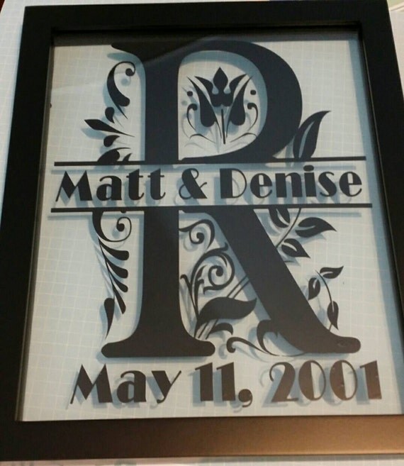 Personalized Wedding/Anniversary Wall by MarysCraftCave2015