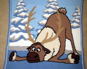 Frozen Svent - Hand Made Crocheted Afghan - BRAND NEW