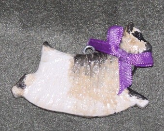 Miniature Silkie Buck Home Decor Hanger-Hand Painted