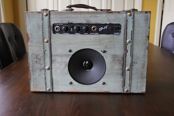 Suitcase Amplifier for Guitar or Cigar Box Guitars