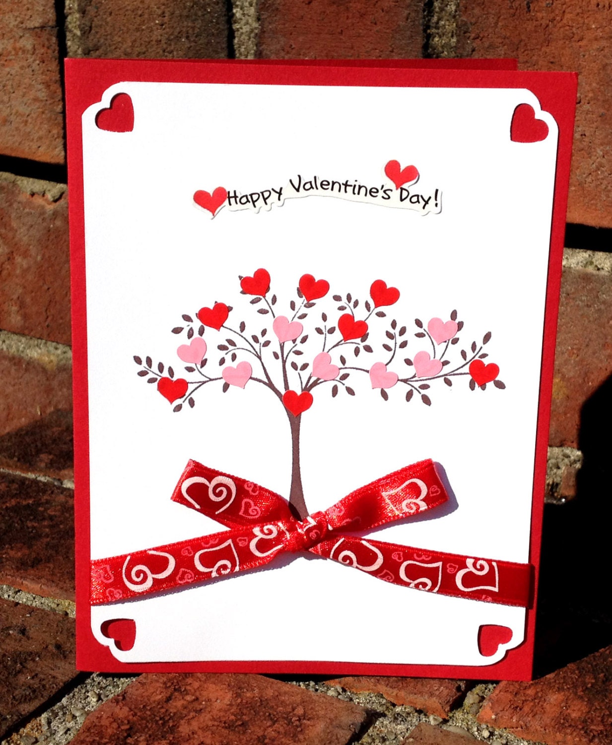 Happy Valentine's Day Tree Card w/ Envelope Blank by DesignedToAT