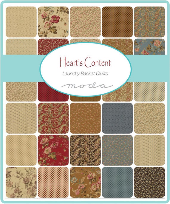 HEART'S CONTENT by Laundry Basket Quilts Moda Floral