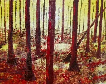 Original Oil - Walk in the forest