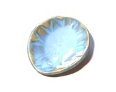 Ceramic Pottery Small Spoon Rest Kitchen Housewares Teaspoon Rest Dish Party Favor Shower Light Blue Honey Practical Home Dish Hostess Gift