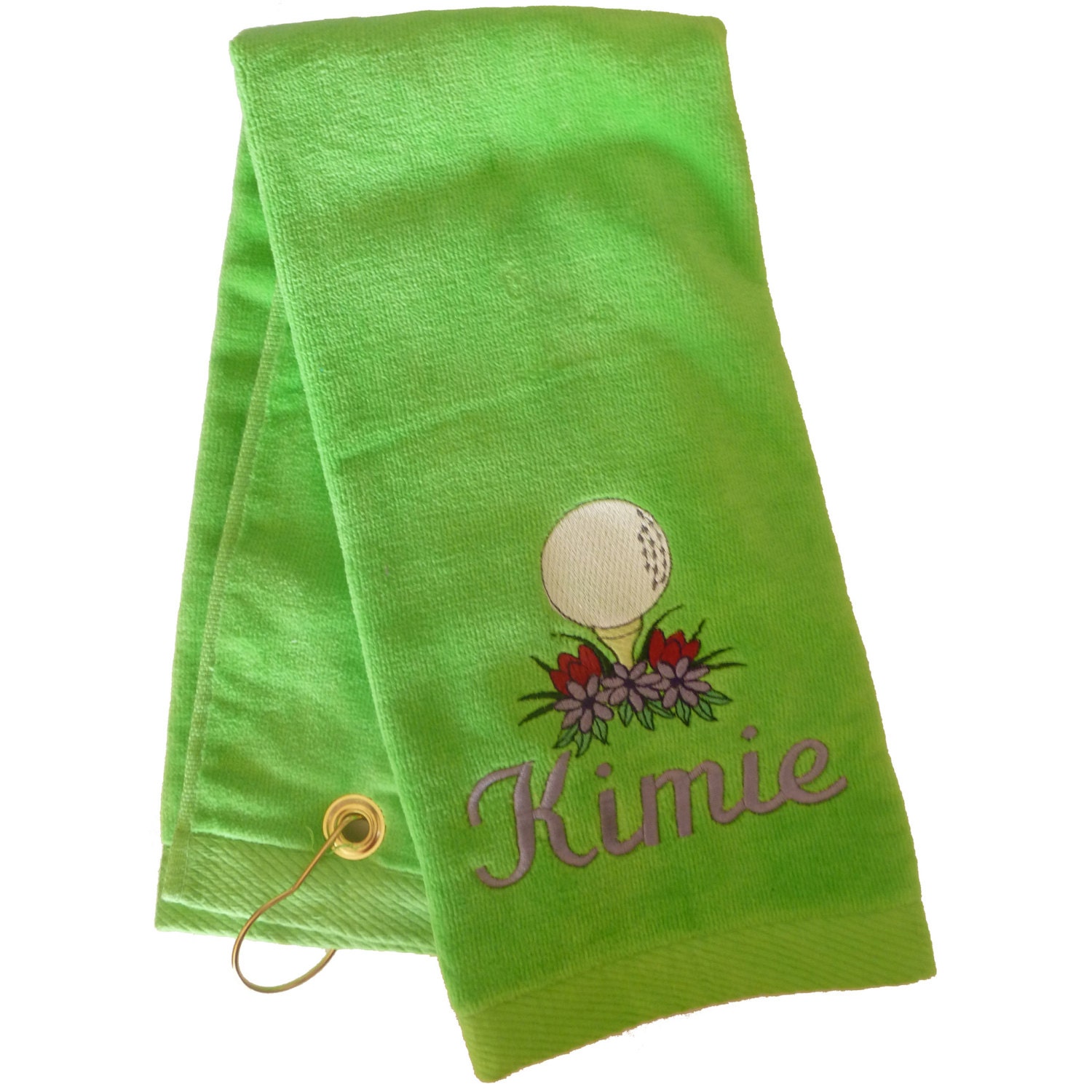 Custom Embroidered Personalized Golf Towel For Her