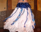 Spiral Fringe Accent Skirt Print at Home PDF Sewing Pattern for Belly Dancers