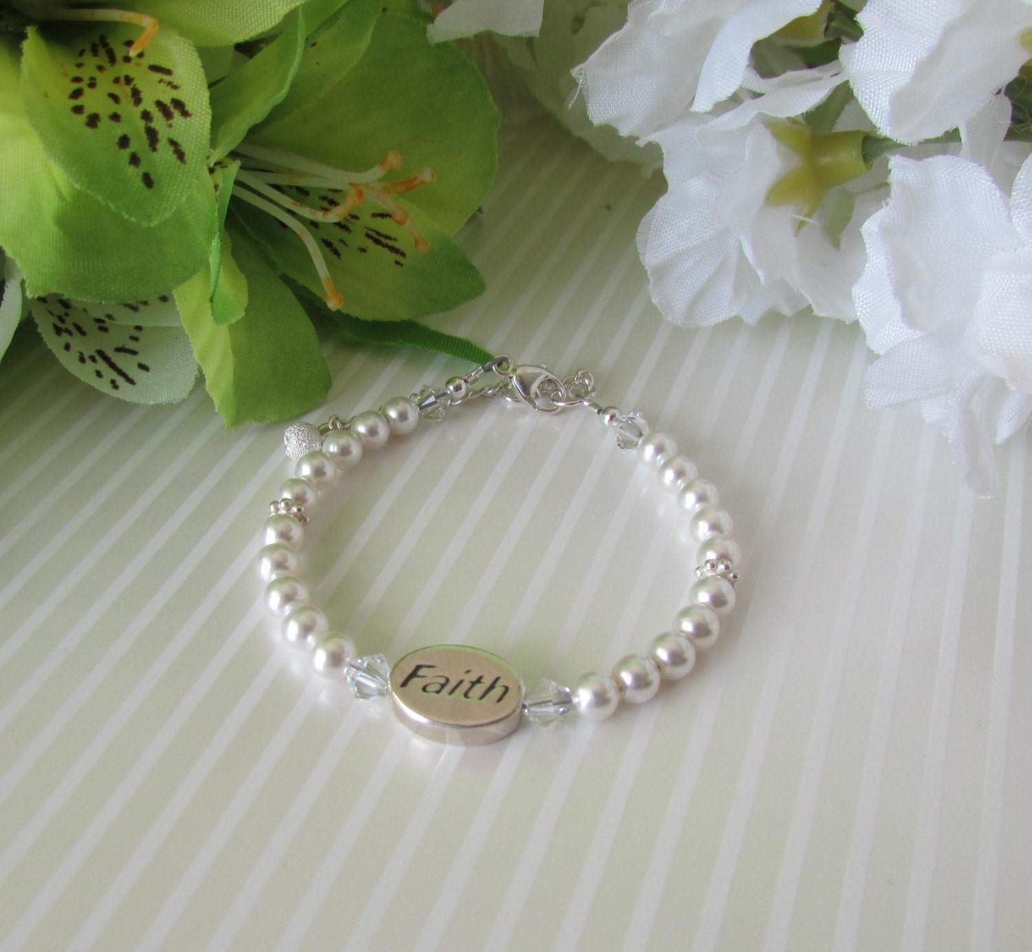 Baptism Bracelet Baby to Bride® Faith Christening Bracelet