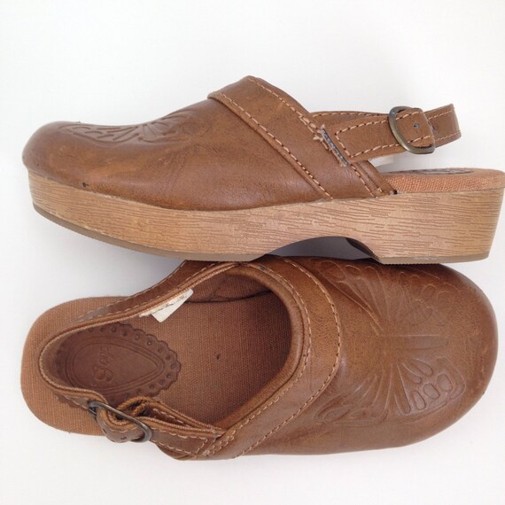 clogs with a back strap