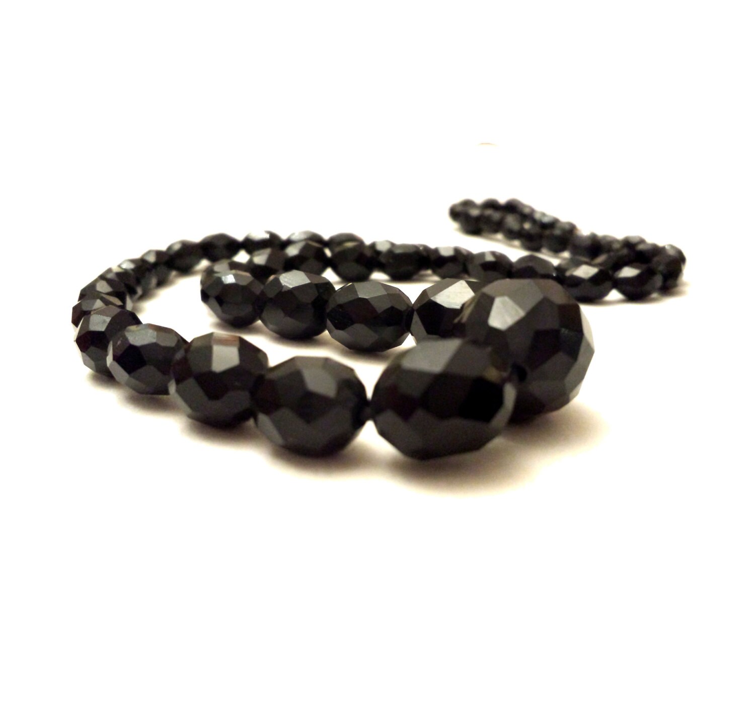 Whitby Jet Necklace Victorian Mourning Necklace Authentic