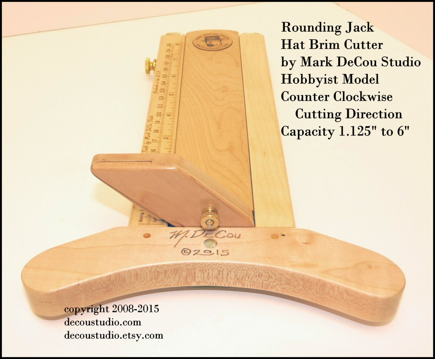 BuilttoOrder Hat Making Tool Rounding Jack Hat Brim