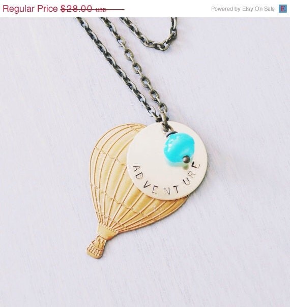 Adventure Hot Air Balloon Necklace