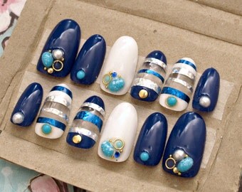 Japanese nail art fake nails acrylic nails gel nails