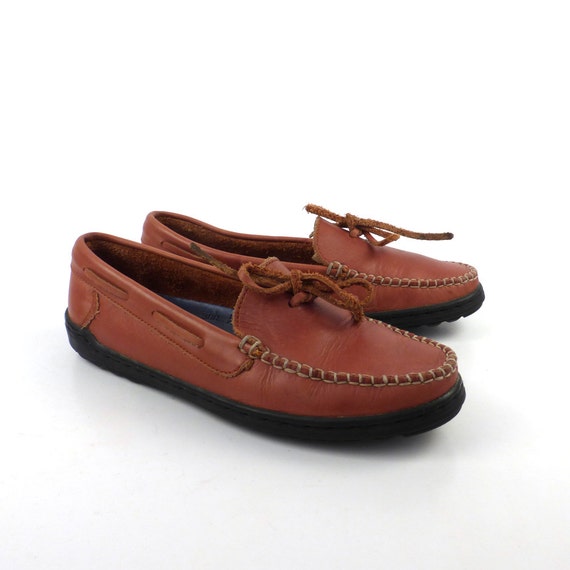 keds loafers keds shoes loafers vintage 1980s moccasins brown leatther keds loafers keds shoes loafers vintage 1980s moccasins brown leatther