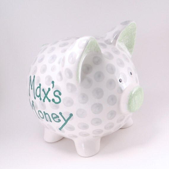 Golf Ball Piggy Bank Personalized Piggy Bank Golfing