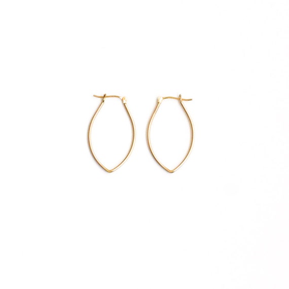 double sided earrings 14k gold