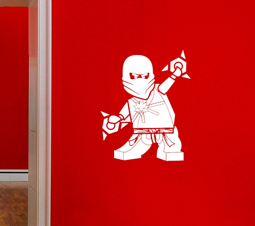 Lego inspired ninjago wall decal
