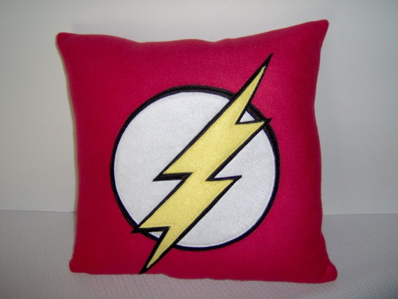 The Flash Pillow ... Superhero Pillow ... The Flash ...