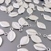 4 Tiny leaf charms, realistic nature leaf charms for jewelry making, earrings, necklaces / craft supplies 1511-MR (4 pcs)
