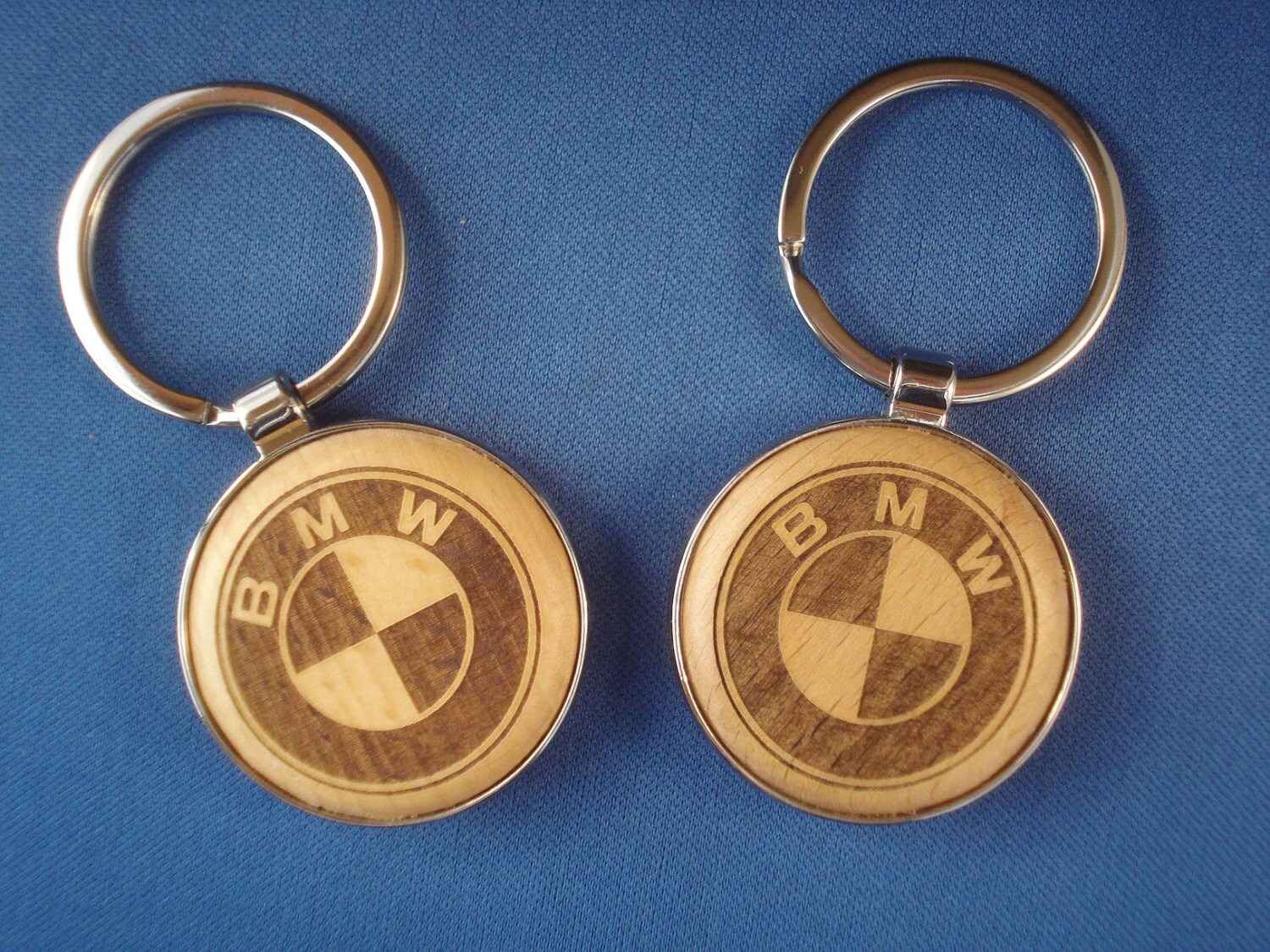 Wood Key Chain for BMW Lovers Laser Engraved . Great