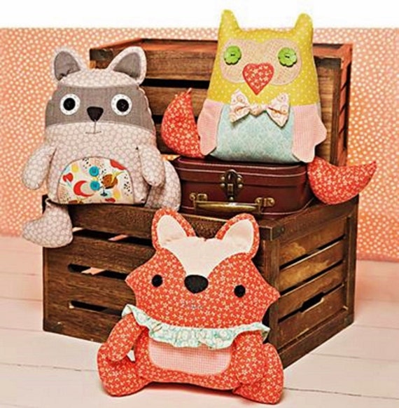 patchwork stuffed animals