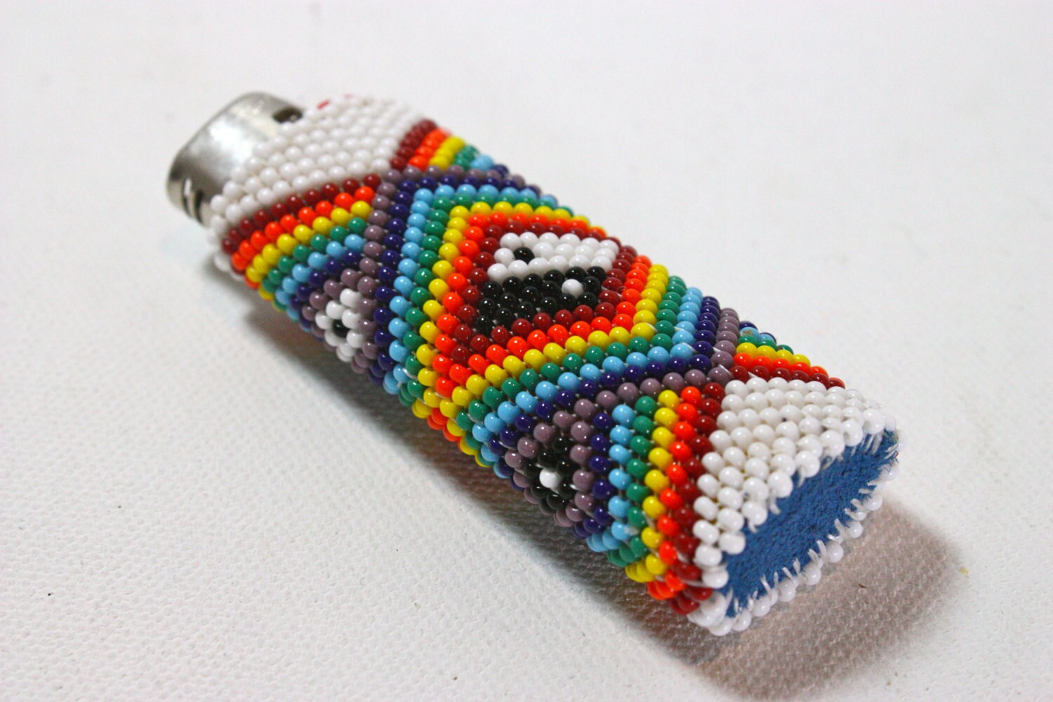 Rainbow and Yin Yang beaded lighter case